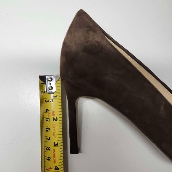 Arden Suede Pump by Banana Republic | 5.5 | Chocolate Brown Suede - Picture 10 of 10